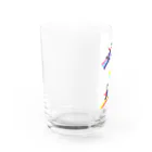 空、翔ブ、ペンギン。の「虹」グラス Water Glass :left