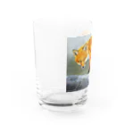 アラスカ野生動物画家きむらけいの赤狐 Water Glass :left