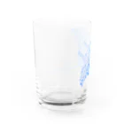 栗坊屋のブルーマンタ Water Glass :left