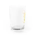 トラとハチワレのぬいぐるみとトラ Water Glass :left