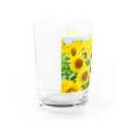 orange_honeyのひまわり2 Water Glass :left