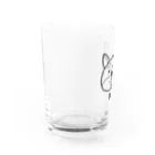 MrKShirtsのInu (犬) 黒デザイン Water Glass :left