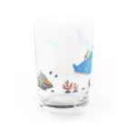 シャリのドリンクをダイビング！ Water Glass :left