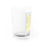 トラとハチワレの腕組みするねこ Water Glass :left