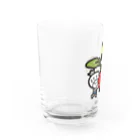 きくのらくがきのラディッシュときく Water Glass :left