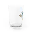 LalaHangeulのBLUE BEE(瑠璃紋花蜂) Water Glass :left