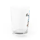 oekaki/ROUTE ONEのサイのスケーター Water Glass :left