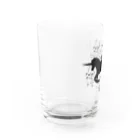 chicodeza by suzuriのザ・ユニコーンシルエット Water Glass :left