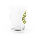 くーちゃんのビオトープ孟子（ロゴ）ひき茶 Water Glass :left