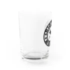 くーちゃんのビオトープ孟子（ロゴ）黒 Water Glass :left
