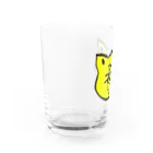 天狗キャットのごんむく(yellow) Water Glass :left