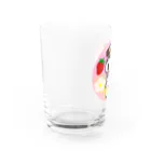 虹色PLUSの夢かわいいジャックラッセルテリア犬とフルーツ Water Glass :left