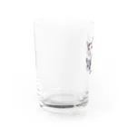 ねこほうチャンネル公式グッズのねこほう実写集合！ Water Glass :left