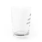 LUNARHOLIC STOREの<BASARACRACY>人外の人外による人外のための政治（漢字・黒）  Water Glass :left