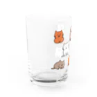 肉球書庫（絵）の猫ちゃんたち Water Glass :left