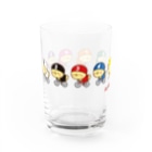 麻雀プロ競輪部の競輪ひよこ-ピヨピヨレーサー Water Glass :left