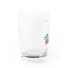 NIKORASU GOのユーモアデザイン「鴨うどんを食べたい」 Water Glass :left