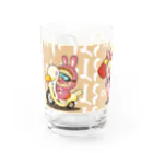 Siderunの館 B2のコップ類だよ！さげみちゃん(背景オレンジ) Water Glass :left