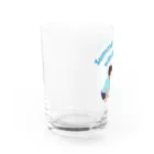 キッズモード某のイルカといた夏休み(ロゴタイプ) Water Glass :left