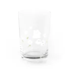 かんた🌱の花と白いの４匹 グラス左面