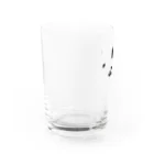 びっとのやる気のない猫の顔 Water Glass :left