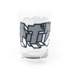 とぼけがおのhiscore tobokegao logo black Water Glass :left