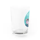 いぬメロンのお店の牛乳大好き （パワ～をありがとう！） Water Glass :left