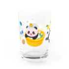 ぎょろぱちアイランドのぽかぽか温泉パンダちゃん Water Glass :left