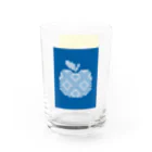 工房 クレーンの【こぎんリンゴ】シンプルなりんご Ι 黄青 Water Glass :left