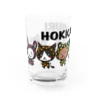 ☆pumpking cat☆のドットほっかむり_集合！ Water Glass :left