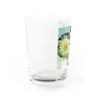 Hana123のめずらしい向日葵 Water Glass :left