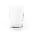 fumimicreativeのプテラノドン　80年代風レトロポップな恐竜 Water Glass :left