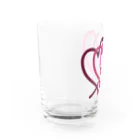 2n3n designのハート （ビッグ） Water Glass :left