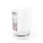 Hatumiの早朝の雲 Water Glass :right