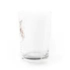 みきぞーん｜保護猫 ミッキー画伯と肉球とおともだちのyuzu Water Glass :right