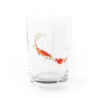 idumi-artの和歌シリーズ　恋する鯉 Water Glass :right