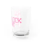 Rabbithumanaspetsの#BLOCKCAT（赤） Water Glass :right