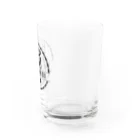 ふみきりグッズSHOPのロゴ風ふみきり【名入れ可】デザイン① Water Glass :right