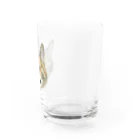 桃くるみSHOPのアハハにゃん Water Glass :right