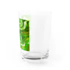 luontoiroのウェーブ　緑 Water Glass :right