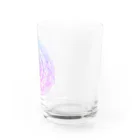 💖宇宙整体♪🌈♪こころからだチャンネル♪💖のあーよかった　母星回帰曼荼羅　パープルグラデーション Water Glass :right