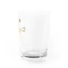 kiki25のcoffee time(コーヒー白字) Water Glass :right