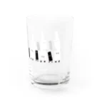 ねこやにわとりやのWALKING PIANO Water Glass :right