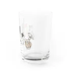 mayuge22のcats +bird Water Glass :right