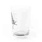 猫の浮世絵・草紙の金銀の鈴を見せるぺけ Water Glass :right