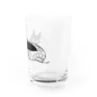 黒猫メディア / nya3（にゃにゃにゃ）の浮き輪と黒猫さん Water Glass :right