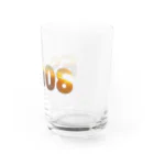 FS108(ファンタジスタ入れ歯)イラスト　絵描きのFS108 夕焼けロゴ Water Glass :right