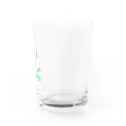 N谷スタジオのブタさんon三輪車～レインボーバージョン～ Water Glass :right