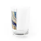 m/artworkのBlue  series Water Glass :right