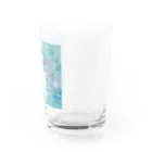 ショップの相合い傘の白い生き物 Water Glass :right